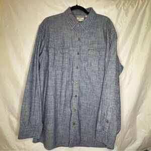 Casual Denim Button-Down Shirt Large TALL Bob Timberlake for Brooks Brothers